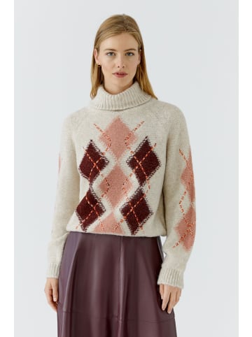 Oui Pullover in lt stone red