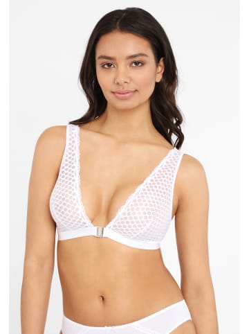 PETITE FLEUR Bralette-BH in weiß+schwarz