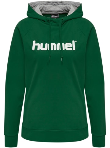 Hummel Hummel Cotton Kapuzenpullover Hmlgo Multisport Damen Atmungsaktiv in EVERGREEN