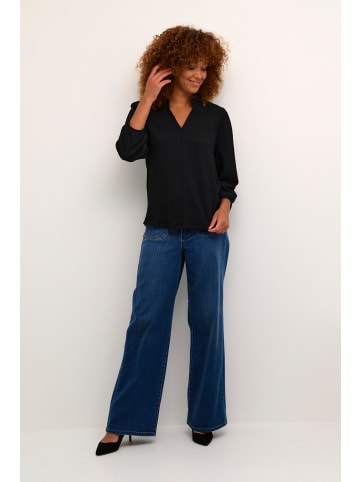 Kaffe Langarm-Bluse KAkatrine in Black Deep