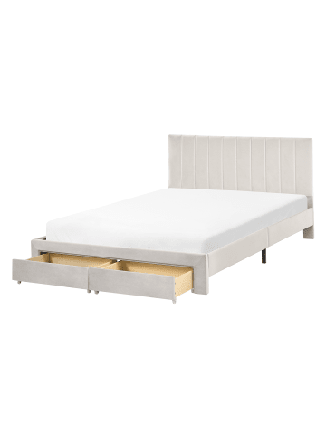 Beliani Doppelbett LONZAC in Weiß - (W) 145 x (H) 90 x (L) 208 cm