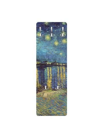 WALLART Garderobe - Vincent van Gogh - Sternennacht über der Rhône in Blau