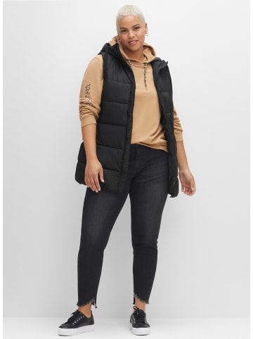 sheego Steppweste in schwarz