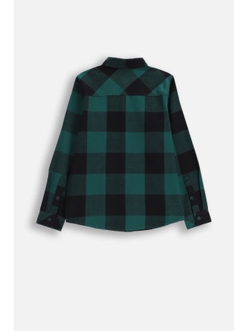 Coccodrillo Baumwollhemd mit langen Ärmeln in grün