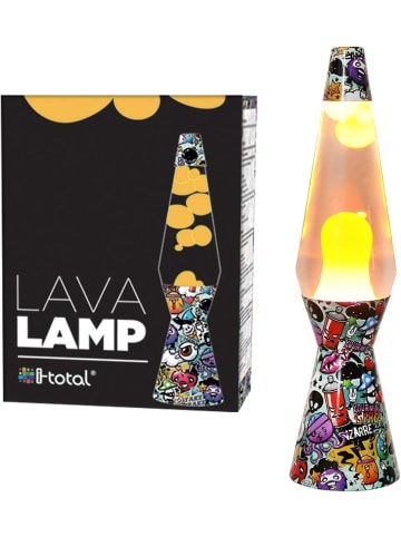 i-Total Lavalampe Magie Lavaspektakel: Einzigartiges für Ihr Zuhause Graffiti bunt