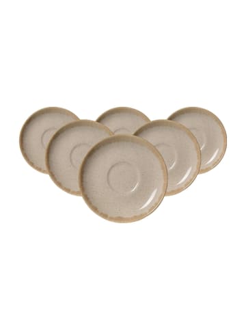 6er Set Espressountertassen Sahara in Creme ø 11,5 cm