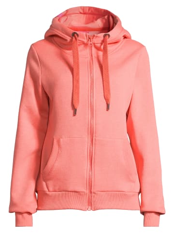 Salzhaut Hoodie für Damen in koralle