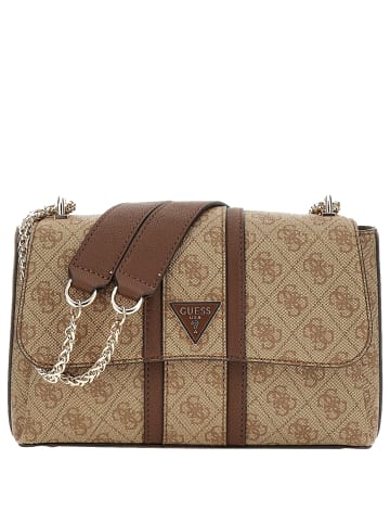 Guess Noreen - Umhängetasche 26 cm in latte logo/brown