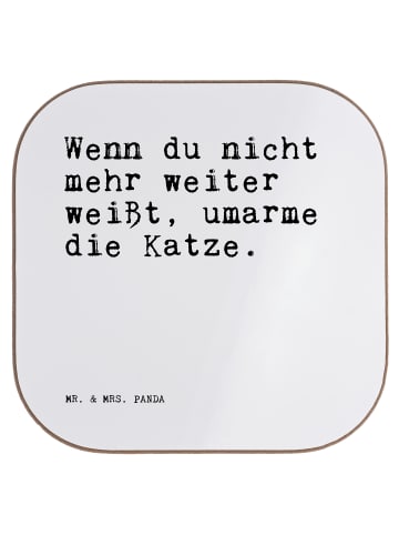 Mr. & Mrs. Panda Untersetzer Tasse Wenn du nicht mehr... mit Spruch in Weiß