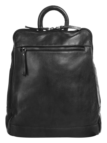 X-ZONE Rucksack echt Leder in schwarz