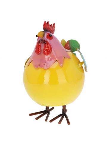 PROGARDEN Metallfigur Hahn in mehrfarben