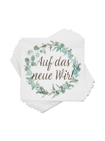 Butlers Papierserviette Auf das neue Wir! 20 Stück APRÈS in Weiß