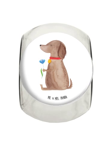 Mr. & Mrs. Panda Frischhaltedose Hund Blume ohne Spruch in Weiß