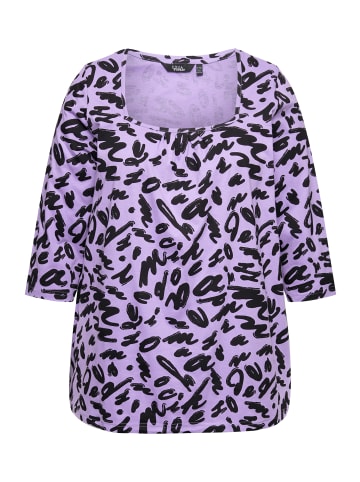 Ulla Popken Shirt in blauer flieder