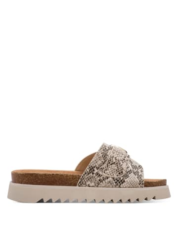 Tamaris Plateau Pantoletten in Beige
