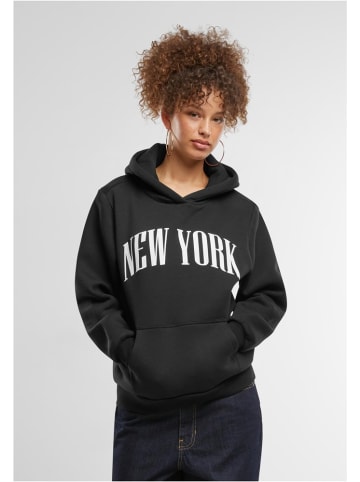Mister Tee Hoodie "New York Ladies Fluffy Hoody" in Schwarz