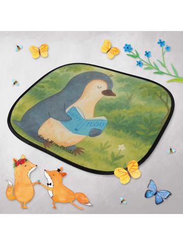 Mr. & Mrs. Panda Sonnenschutz Autoscheibe Pinguin Buch Design oh... in Weiß