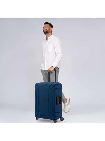 Redolz Essentials 15 4-Rollen Trolley 65 cm mit Dreipunkt-Verschluss in navy blue