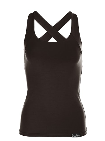 Winshape Cross Back Top WVR25 in schwarz