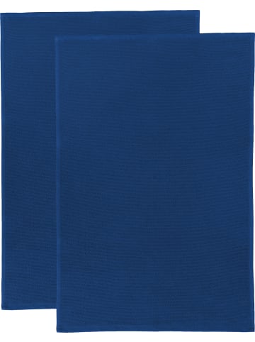 Erwin Müller Baumwolle Frottier-Geschirrtuch 2er-Pack in marine