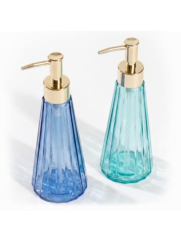relaxdays 2 x Seifenspender in Blau/ Grün - 320 ml