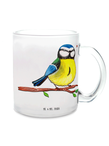 Mr. & Mrs. Panda Tasse Vogel Blaumeise ohne Spruch in Transparent