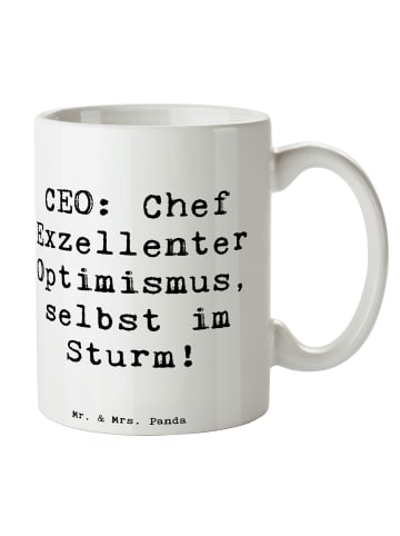 Mr. & Mrs. Panda Coffee Mug Spruch ZeichenO Optimismus mit Spruch in Weiß