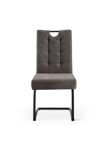 B&D Home 2er-Set: Esszimmerstuhl SOFIA in Braun - (B)48 x (H)96 x (T)60 cm