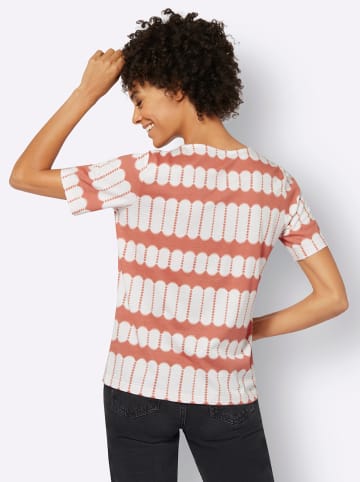 WITT WEIDEN Shirt in papaya-ecru-bedruckt