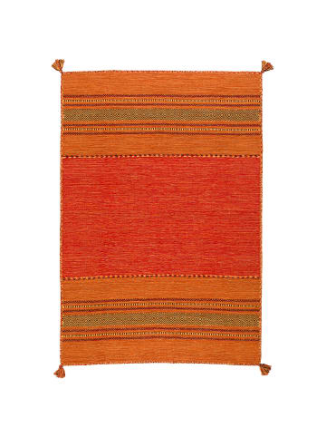 Pergamon Natur-Teppich Kelim Navarro in orange