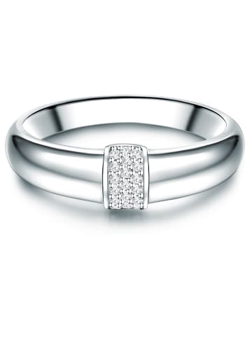 Trilani Ring Sterling Silber Zirkonia weiß in silber