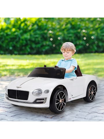 HOMCOM Bentley GT Kinder Elektroauto Weiß