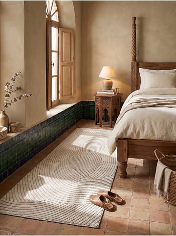 KADIMA DESIGN Läufer Geometrisch pflegeleicht Wohnzimmer Schlafzimmer Flur Esszimmer in Creme