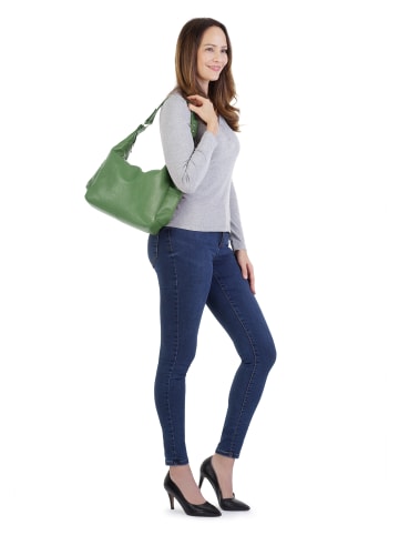 Samantha Look Shopper echt Leder in grün