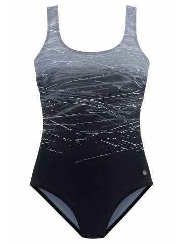 LASCANA LASCANA Badeanzug in schwarz-grau