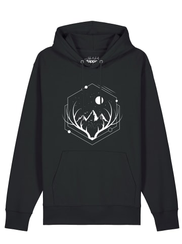 wat? Apparel Sweatshirt Wanderlust at night in Schwarz