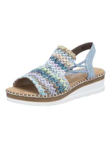 rieker Sandalen in Blau/Multi