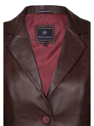 Felix Hardy Lederjacke in Bordeaux