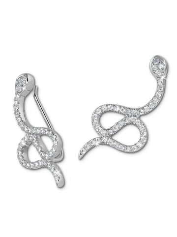 SilberDream Ohrringe 925 Sterling Silber Ear Cuff Schlange Ohrklemme