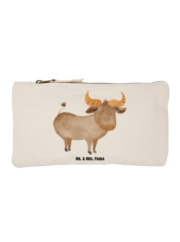 Mr. & Mrs. Panda Schminktasche Sternzeichen Stier ohne Spruch in Weiß
