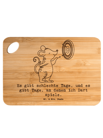 Mr. & Mrs. Panda Hackbrett Maus Dart spielen mit Spruch in Braun