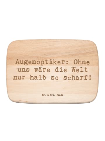Mr. & Mrs. Panda Frühstücksbrettchen Spruch Augenoptiker Schärfe... in Transparent