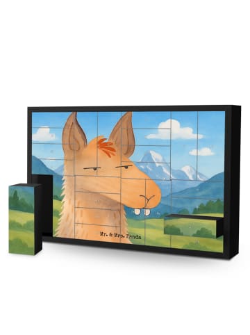 Mr. & Mrs. Panda Adventskalender Lamakopf Genervt Design ohne Sp... in Weiß