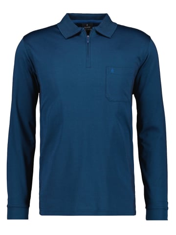 Ragman Langarm-Polo in blau
