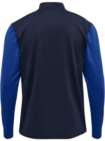 Hummel Longsleeve "Pro Grid Half Zip Training Longsleeve" in Blau