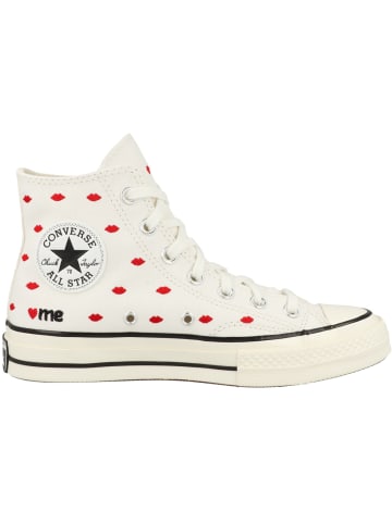 Converse Sneaker mid Chuck 70 High Embroidered Lips in beige