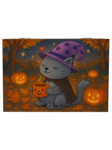 Mr. & Mrs. Panda Aufbewahrungsbox Kater Kaffee Design ohne Spruch in Weiß