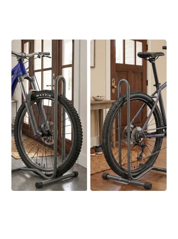 relaxdays Fahrradständer in Anthrazit - (B)41 x (H)72,5 x (T)44,5 cm