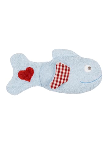 Efie Dinkel-Bio-Wärmekissen, Fisch, GOTS, Made in Germany, Größe ca. 29 x 15 cm