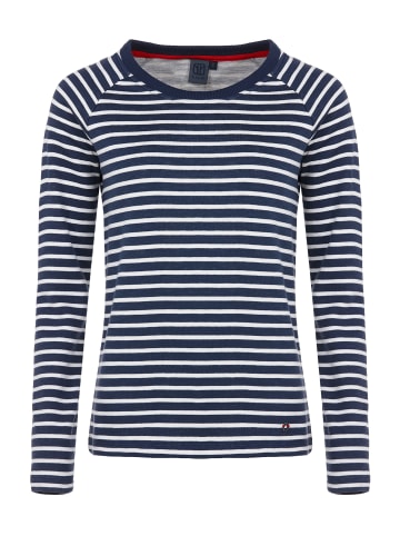 elkline Sweatshirt Tomorrow in darkblue - white